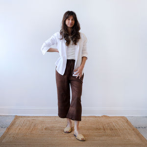 CA Pull On Pant - Chocolate Silk