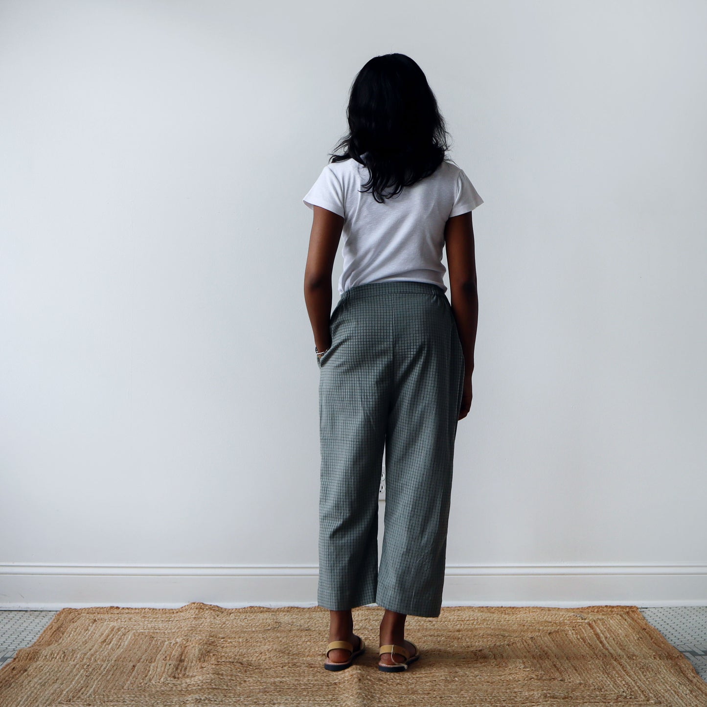 CA Pull On Pant - Moss Plaid