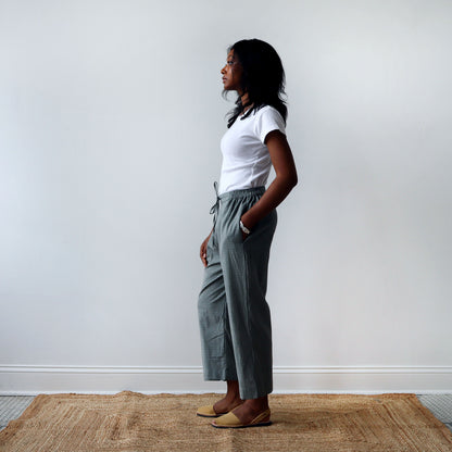 CA Pull On Pant - Moss Plaid