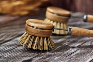 Dish Brush - Wool & Metal