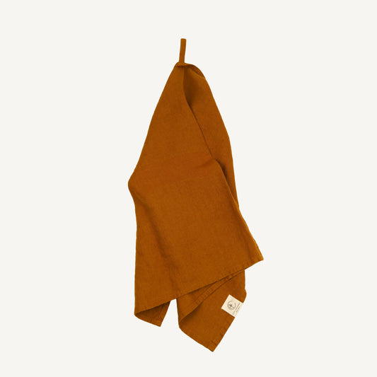 Vintage Linen Kitchen Towel - Hazelnut
