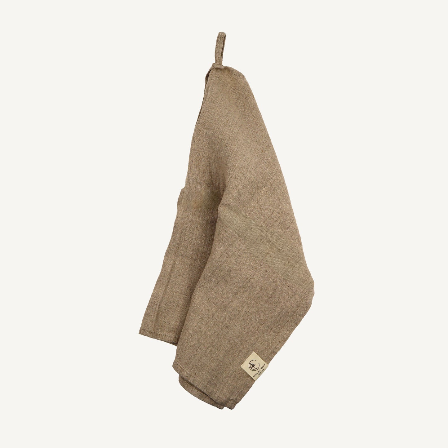 Vintage Linen Kitchen Towel - Natural