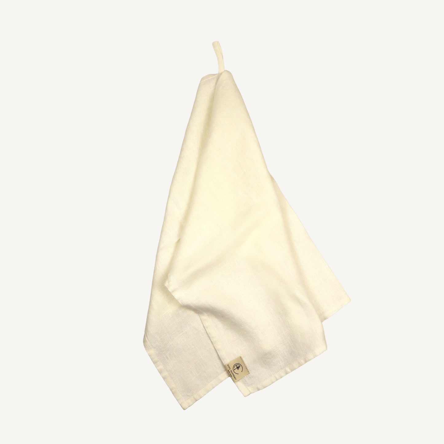 Linen Tea Towel - White