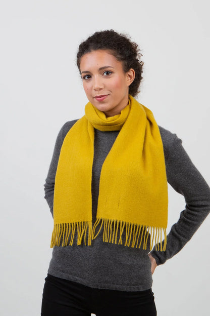 Lambswool Scarf - Sulphur Green