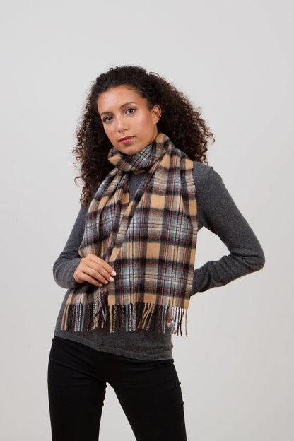 Lambswool Scarf - Official Camel Stewart
