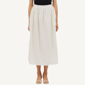 Ivory Jacquard Maxi