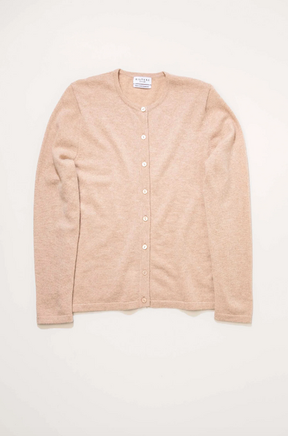 High Button Cardigan - Vicuna