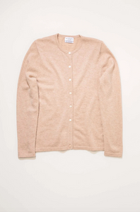 Kiltane High Button Cardigan - Vicuna