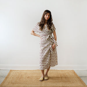 CA Wrap Dress - Rose