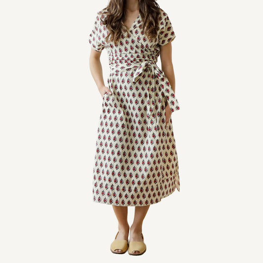 CA Wrap Dress - Rose