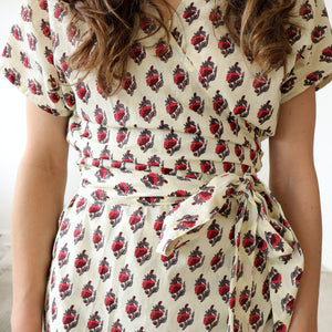 CA Wrap Dress - Rose
