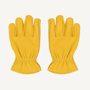 Yellow Leather Gloves SM
