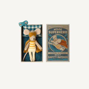 Little Brother Super Hero Mouse in Matchbox