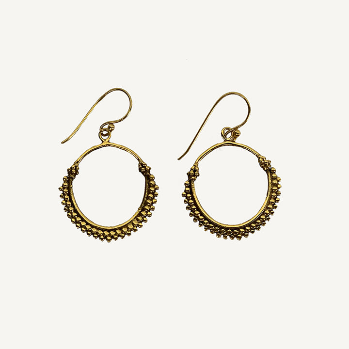 Gold Athena Earrings