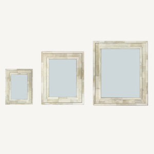 Bone Beadboard Picture Frames