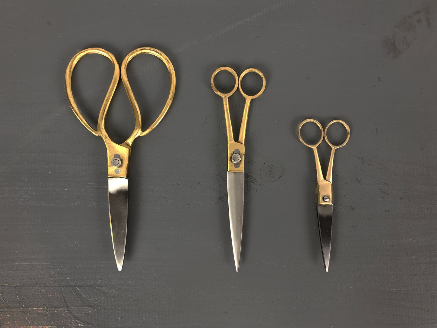 Shears Brass and Stainless Steel 7in