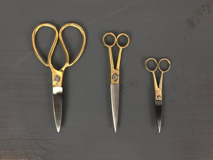 Shears Brass and Stainless Steel 7in