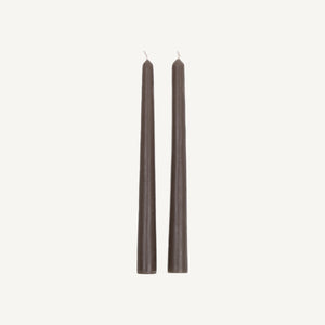Beeswax Taper Candles - Charcoal