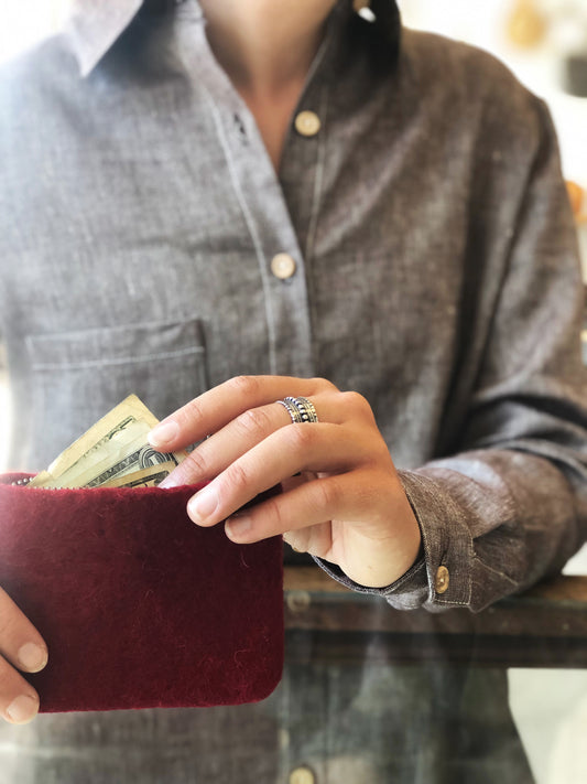 Wool Coin Pouch