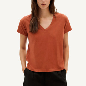 Hemp Clavel T-Shirt - Clay Red