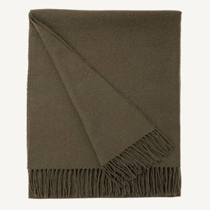 Olive Brushed Cashmere Scarves